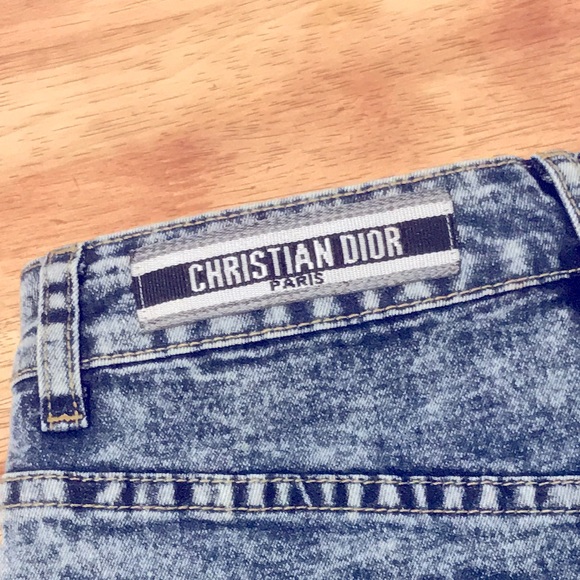 Christian Dior Premium Reworked Denim Lace Shorts - Picture 5 of 9